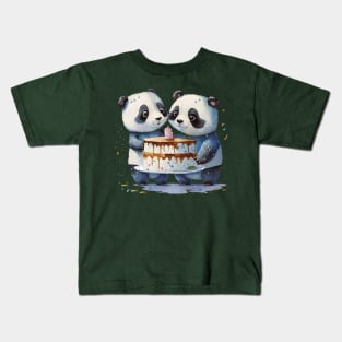 Birthday Pandas Kids T-Shirt